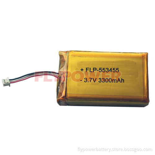 3.7V 3300mAh Lithium Ion Polymer Battery Pack (1S3P of FLP-553455)